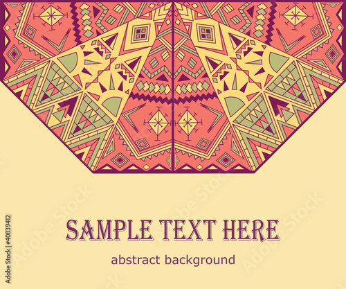 Vektor: modern card with an abstract design modern card with an abstract design