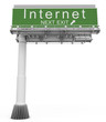 Illustration: Freeway EXIT Sign Internet Freeway EXIT Sign Internet