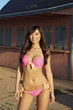 Pretty smiling young girl in bikini