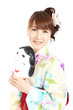 Beautiful kimono woman