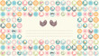 Simple pastel color spring card with pair of birds