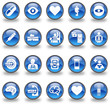 Healthcare & Wellness Glossy Button Set