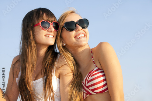 Photo: teens on summer vacation or spring break teens on summer vacation or spring break