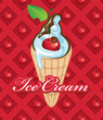 ice cream with fruit fillings