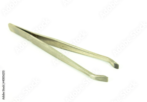 Photo: metallic tweezers metallic tweezers