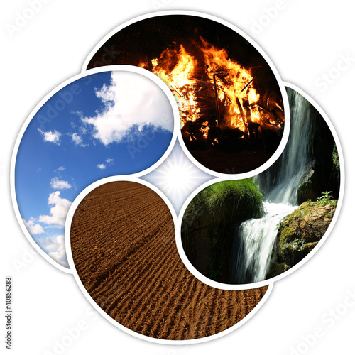 Photo: Vier Elemente - Feuer Wasser Erde Luft Vier Elemente - Feuer Wasser Erde Luft