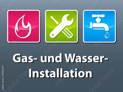 Vector: Gas- und Wasserinstallation Gas- und Wasserinstallation