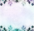 Romantic vintage blue frame