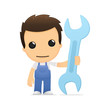 funny cartoon mechanic