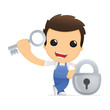 funny cartoon mechanic