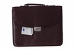 business bag with euro bills isolated over white business bag with euro bills isolated over white