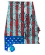 Alabama State Map Flag Pattern Alabama State Map Flag Pattern