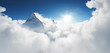 Amazing view to sky above clouds