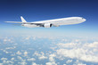 Clear airpcraft in blue sky