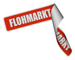 Band-Sticker rot rore FLOHMARKT