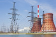Thermal power station and power line