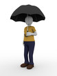 Man umbrella