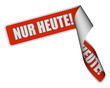 Band-Sticker rot core NUR HEUTE