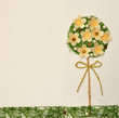 Yellow flower tree landscape abstract