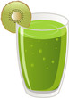 Kiwi fruit and a glass of fruit juice Kiwi fruit and a glass of fruit juice