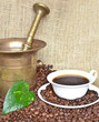 Coffee beans and coffee mill