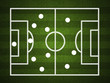 Soccer planning board with grass vignette except lines Soccer planning board with grass vignette except lines