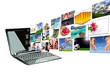 Photo: Multimedia streaming from the laptop screen Multimedia streaming from the laptop screen