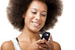 Beautiful woman at cellphone