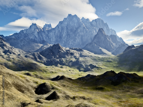 Illustration: mountain mountain