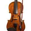 Concert violin and bow on white Concert violin and bow on white