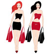 shopping ladies