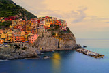 Manarola, Italy on the Cinque Terre coast at sunset - Fine Art prints