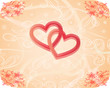 romantic texture with hearts