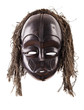 Black tribal face mask on isolated on white