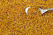 Pollen grains with a table spoon