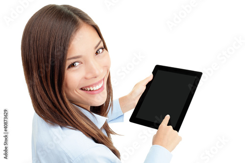 Photo: Tablet computer woman Tablet computer woman