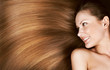 woman with long healthy natural hair
