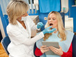 Photo: woman dentist at work woman dentist at work