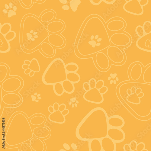 Vector: Paw Prints Background Paw Prints Background