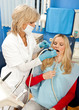 woman dentist at work