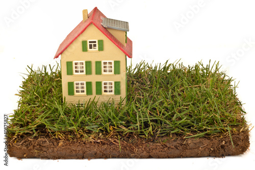 Foto: Haus mit Wiese Haus mit Wiese