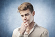 Thoughtful man