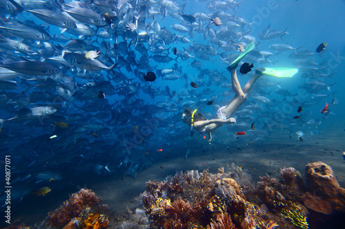Photo: Woman and fish Woman and fish