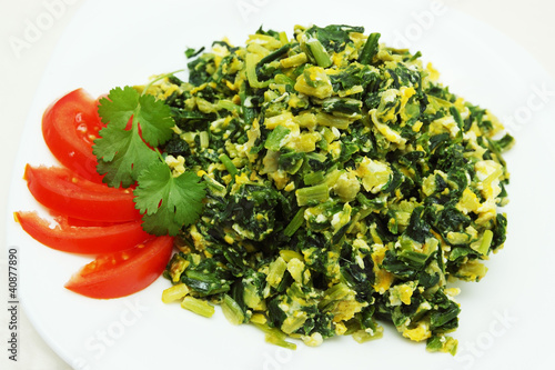 Photo: omelette with Spinach omelette with Spinach