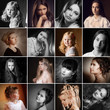 Foto: beautiful girsl on dark background beautiful girsl on dark background