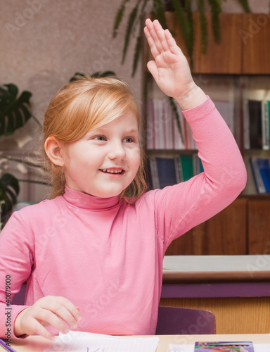 Photo: girl in classroom girl in classroom