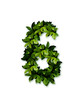 green numeric 6 six