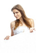 Beautiful bride in wedding dress