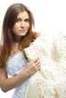 Beautiful bride in wedding dress