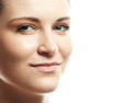 Close-up portrait of young beautiful woman's face Close-up portrait of young beautiful woman's face